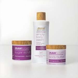 Raw Sugar Raw Ritual Body Wash, Scrub & Body Butter Holiday Gift Set - 3 Pc Set